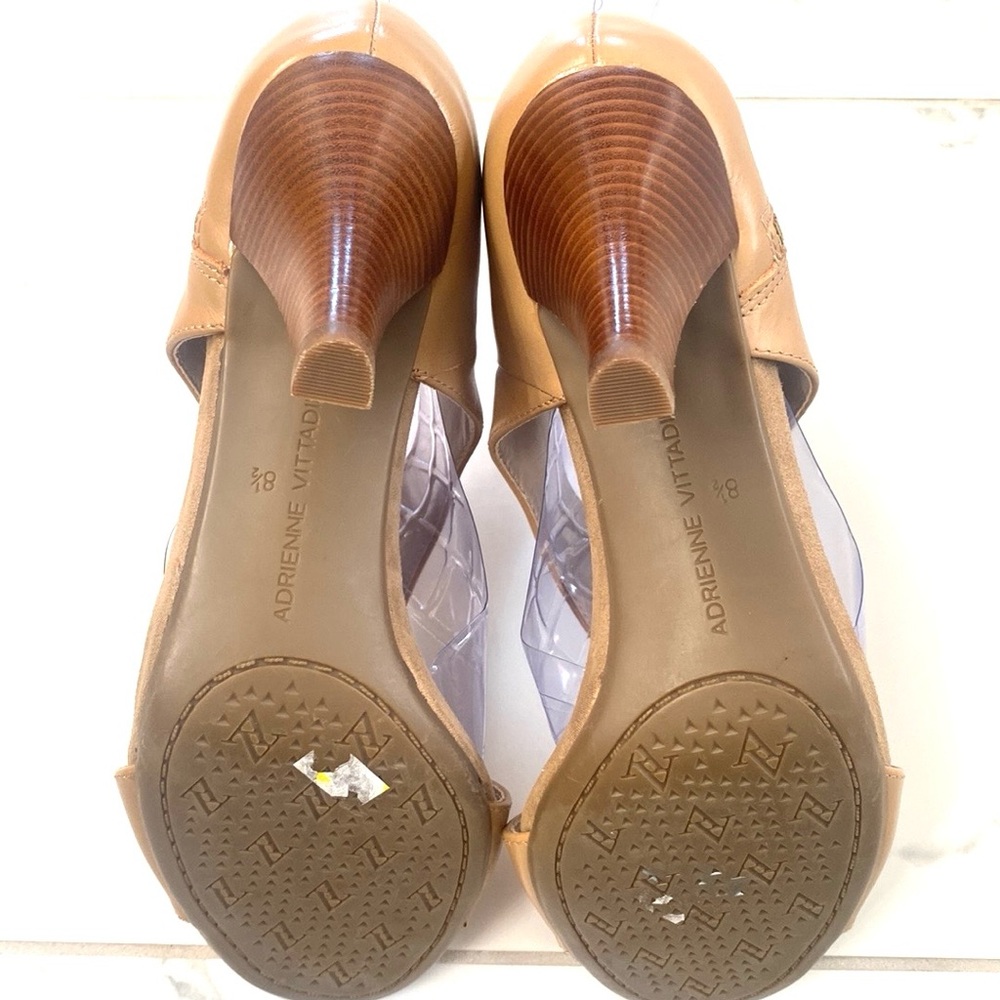 Adrienne Vittadini Camel Cutout Heels - Picture 7 of 10